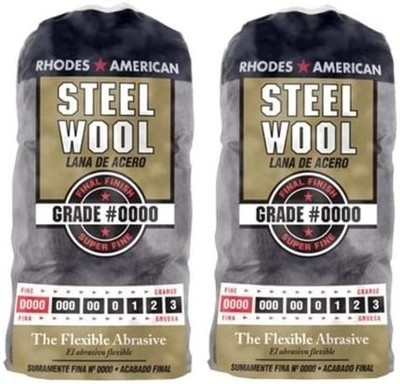 Homax Products #0000 Super Fine Finish Steel Wool Pad 12 Per Package TV713206...