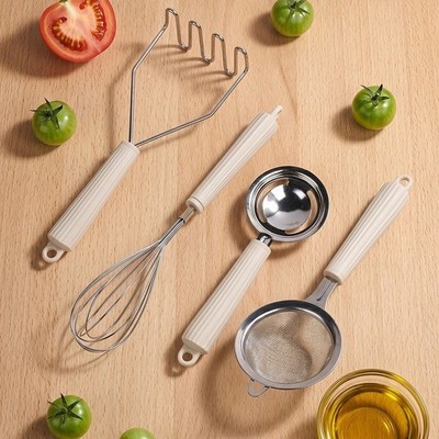 Kochutensilien Set mit bequemen Silikongriffen 26,2 x 9 cm