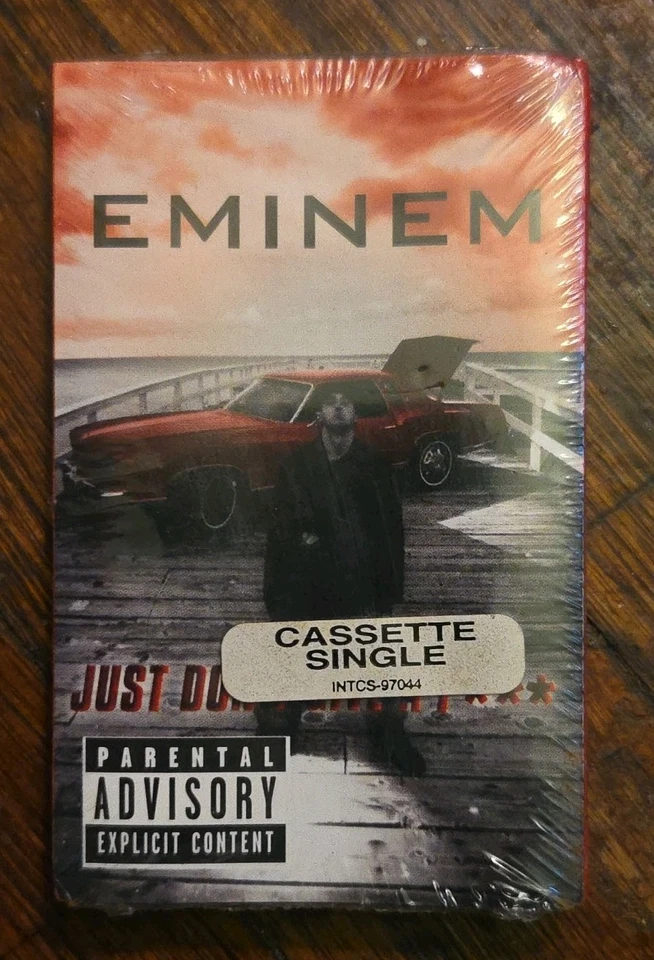 SEALED Eminem – Just Don't Give A F Audio Cassette Sticker US 1998 NEW RARE - Image 4 of 4