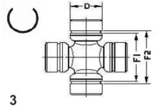 Eje delantero DOS x juntas universales Lexus GX460 / GX470 / LX450 / LX470 / LX570 Foto 2 de 2