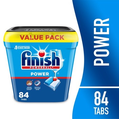 Finish Power Dishwasher Pods   No Pre-Rinse, Deep Clean, 84 Count
