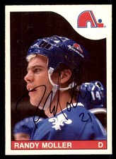 1985 OPC O-Pee-Chee Hockey #240 Randy Moller Signed Autograph (no COA)
