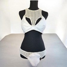 Victoria's Secret Archives Crochet Scuba High-Neck Bikini Set-2piece-NWT
