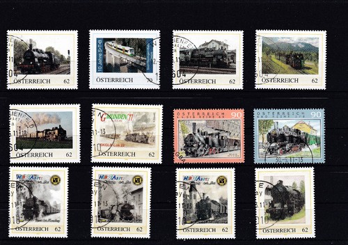 12 Eisenbahn Marken Gestempelt überwiegend Personalisierte 2