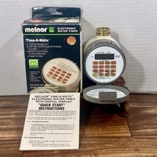 Melnor Electronic Water Timer Model No. 108 'Time-A-Matic' Digital Read Out New