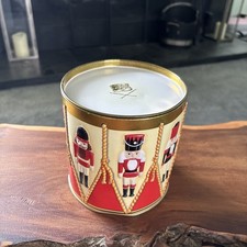 Novelty Drum Nutcracker toy Soldier Metal Biscuit Cookie Tin `Silver Crane Co