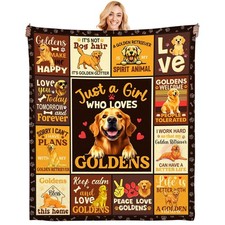 Golden Retriever Blanket Gifts for Golden Retriever Lovers Girls Women Mom Ki...