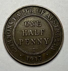 1917 George V Half Penny — photo from another recent sale