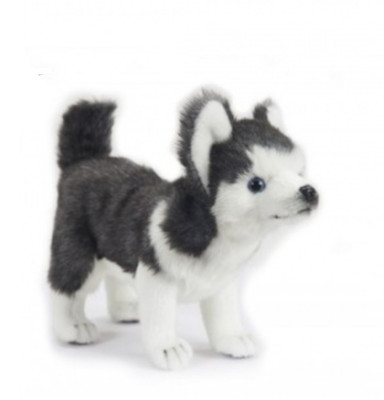 8 Inch Handcrafted Husky Dog Plush Stuffed Animal by Hansa