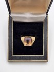 10k Solid Yellow Gold 2.90ct Emerald Cut Ametrine Solitaire Ring Size 6.75 — photo 10