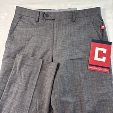Chaps Dress Pants Mens 32x30 Gray Wool Comfort Fit Stretch   NWT retail $120