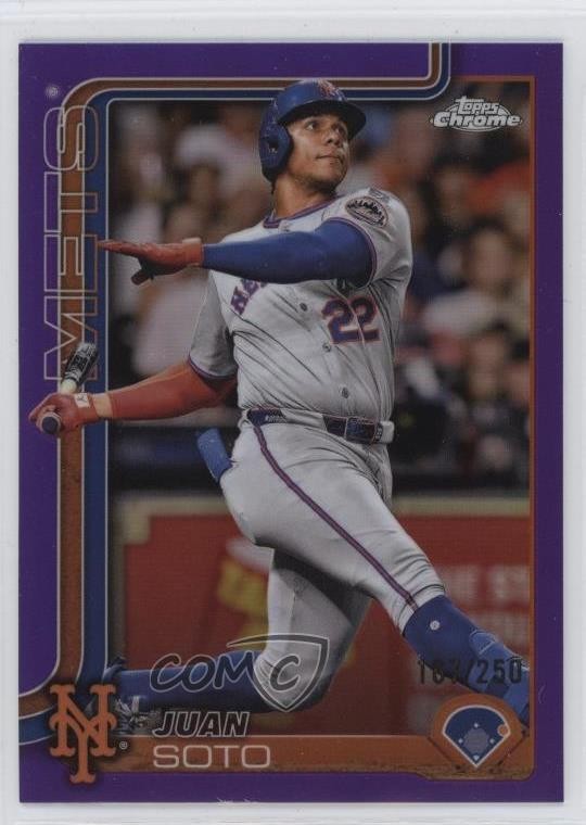 2025 Topps Chrome Purple Refractor /250 Juan Soto #200 12zw