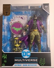 Mcfarlane DC Multiverse Batman Dark Detective Jokerized Gold Label NIB