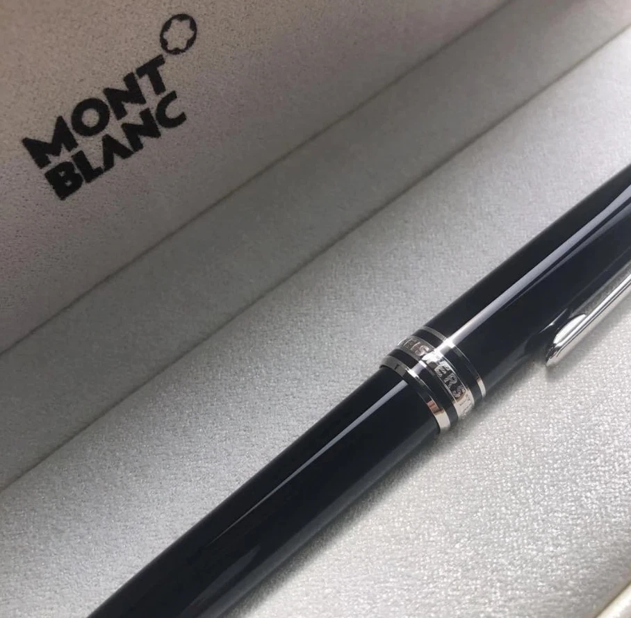 Montblanc Meisterstück 164 Ballpoint Pen Black Silver Authentic New Box ON SALE - Image 4 of 4