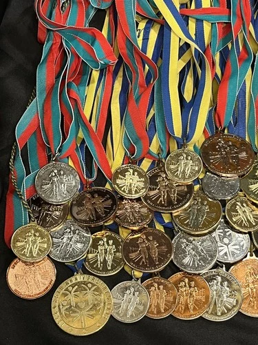 Lot Of 99 Special Olympics Gold Silver Bronze Metal Medal Medallion Awards  image 4