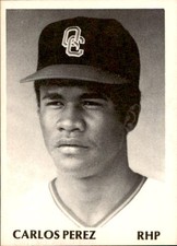 1975 Quad City Angels TCMA 16 Carlos Perez - EX Dominican Republic Baseball Card