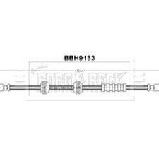 BORG & BECK Bremsleitung BBH9133