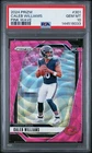 144516033 Caleb Williams 2024 Panini Prizm #301 Pink Wave Rookie RC PSA 10