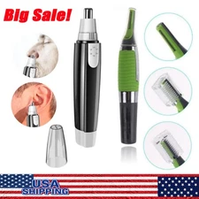 Hot Men Nose Ear Face Neck Eyebrow Hair Mustache Beard Trimmer Shaver Clipper