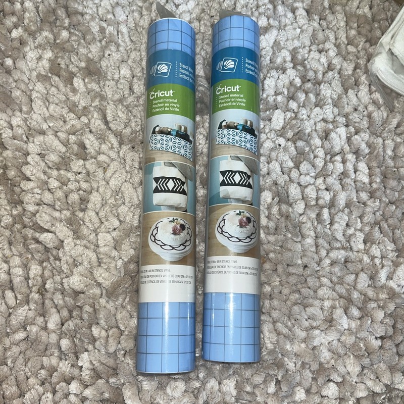 2 Rolls Of Cricut Stencil Vinyl |  12" x 48"  Roll |  New