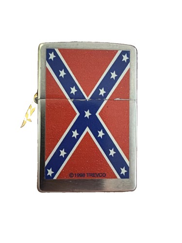 RARE Zippo Lighter Civil War Flag - Rebel