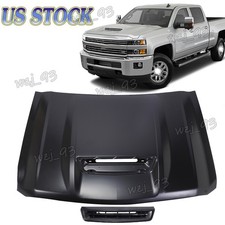 For 2017 2018 2019 Chevrolet Silverado 2500hd Hood Panel Aluminum Primed Wscoop
