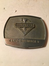 Vintage Handyman Club OF America Buckle Aluminium/Pewter