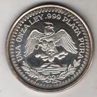 1987 1 ONZA PLATA PURA ESTADOS UNIDOS  .999 FINE SILVER 1 TROY OZ SILVER ROUND