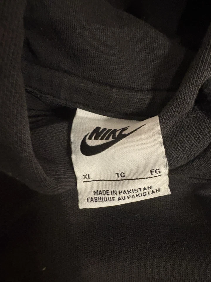 Nike Herren Hoodie Kapuzenpullover Schwarz XL Logo Kapuze Taschen CZ7857-010 - Bild 3 von 4