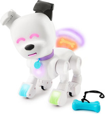 Interactive Robot Dog with Colorful LED Lights, 200 Sounds  Reactions, App Con