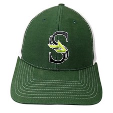 Richardson Snapback Trucker Cap Green One Size Adjustable Mesh Back 6 Panel