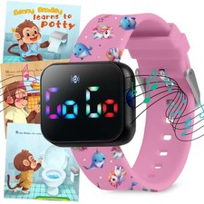 Potty Training Watch for Kids V2 - Water Resistant Toilet Reminder Musical Alert