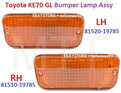 Front Bumper Lamp Light Pair Fit For Toyota Corolla Ke70 Te71 Dx Gl 1979-1987