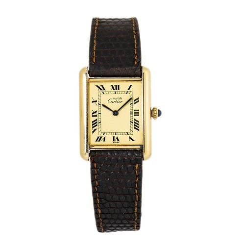 Cartier Tank Louis Vermeil Unisex Hand 