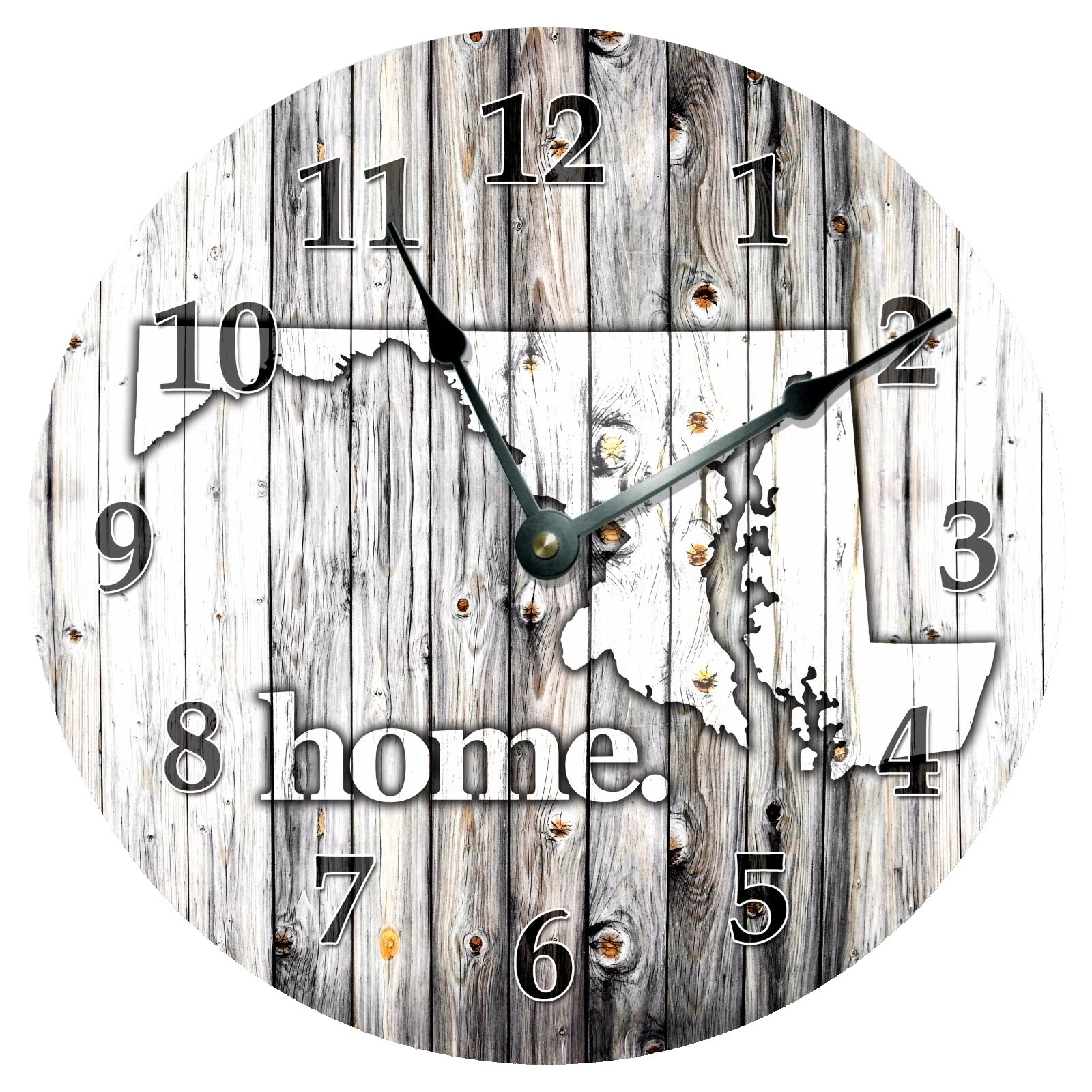 Handmade Blanco Rústico/primitivo Relojes de pared