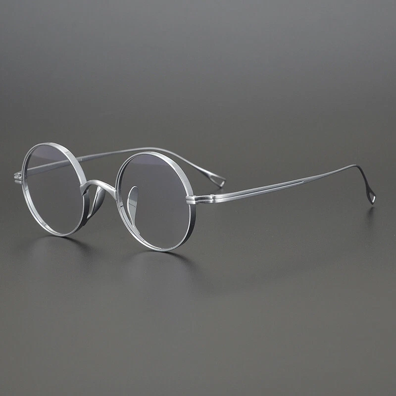 Gafas de titanio gafas retro redondas mujeres hombres monturas de gafas japonesas Foto 2 de 4