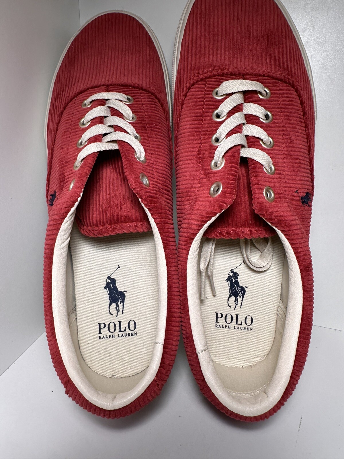 Sneakers Polo Ralph Lauren Keaton Pony da uomo in velluto a coste e tela taglia 11
