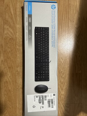 HP Desktop 320K Slim Wired QWERTY Keyboard - Black (L96909-001)