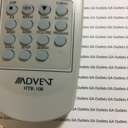 Advent HTR-108 Original TV/DVD Player Combo Remote Control For DV1418A, DV1418D - Picture 5 of 5