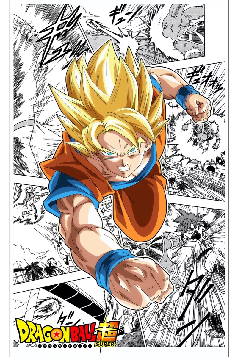 I colored a panel from the newest DB Super manga : r/dbz