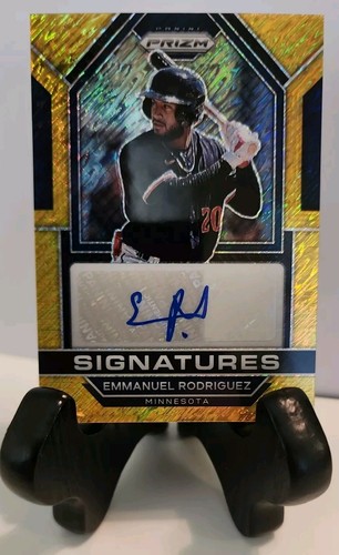 2023 Panini Prizm Emmanuel Rodriguez Fotl Gold Shimmer Ssp Prizm Auto /10 Twins