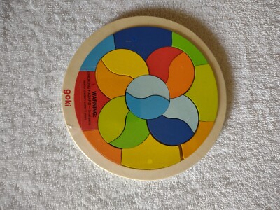 GOKI  - WOODEN TOY - AUTISM PUZZLE MANDALA #57698 - FREE SHIPPING