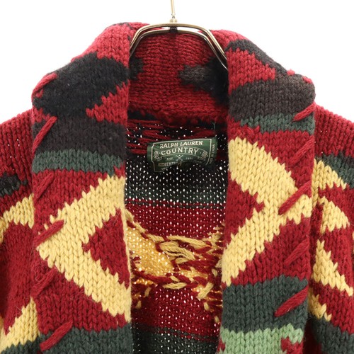RALPH LAUREN COUNTRY 90s Polo Country Native Old native pattern Long sleeve ... - Picture 5 of 7