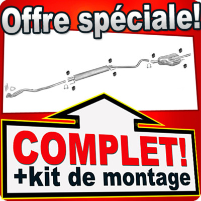 Ligne D'échappement Complète Pour Opel Astra G 1.6 16V 10/2003-09/2004 - Kit Avec Silencieux - Neuf