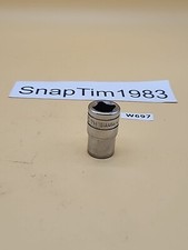 Snap-on Tools1/2" Drive SAE 6 Point Shallow 9/16" Flank Drive Socket TW181A USA