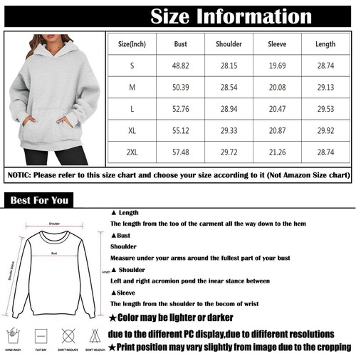 Women's Oversized Hoodies Long Sleeve Pullover with Pockets - Sporty Chic Style - Picture 21 of 63
