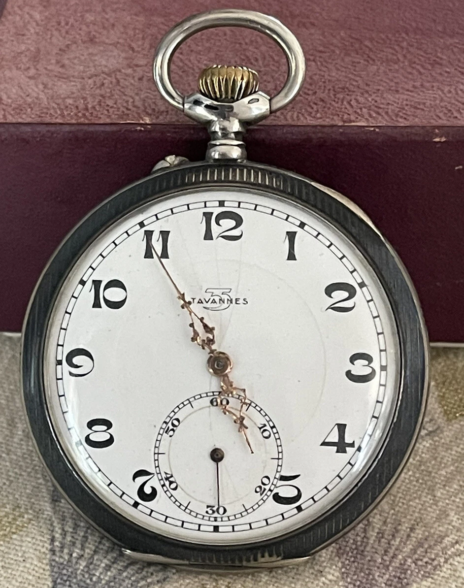 Superbe Montre Gousset TAVANNES Grand Prix Argent Massif Niell eBay