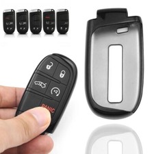 1x Black Remote Smart Key Fob Shell Cover Case For Jeep Chrysler Dodge 2011-up