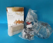 OK LIGHTING 3 WAY TOUCH LAMP NEW IN BOX WANTECH CO. NO. OK-603 MARBLED GLASS