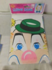 1976 Beistle Pin The Nose on the Clown Birthday / Party Game NEW/ Sealed